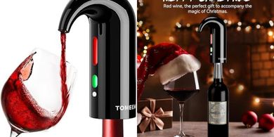 Electric Wine Decanter: One-Touch Pour, Triple Aeration, Magnetic Wake-Up
