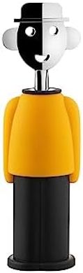 Alessi AM23 YB Yellow & Black Corkscrew