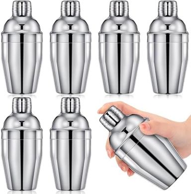 Professional Stainless Steel Cocktail Shaker Set (6 pc, 8oz)
