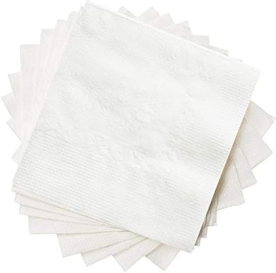 GUSTO White Beverage Napkins: 500 Count, 4.5x4.5" Folded (9x9" Unfolded)
