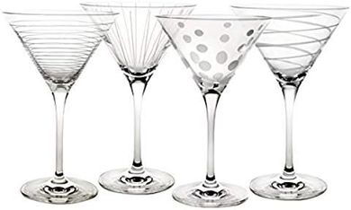 Mikasa Cheers Martini Glasses, 10-ounce, 4-piece set
