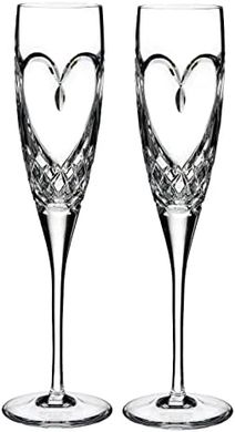 Waterford Crystal Toasting Flutes: True Love Pair
