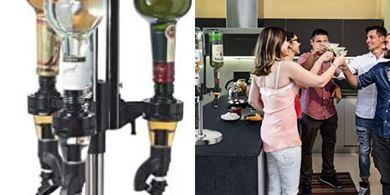 OGGI Professional 3-Bottle Rotating Liquor Dispenser
