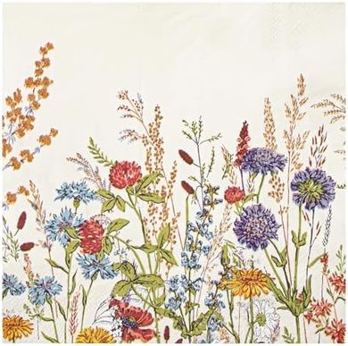 Floral Watercolor Cocktail & Dinner Napkins (3-ply, 100 ct)
