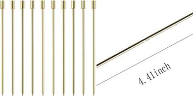 Gold Stainless Steel Cocktail Picks (10-Piece Set)

