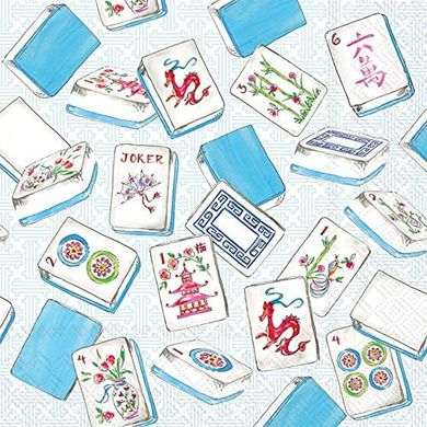 Rosanne Beck Mahjong Cocktail Napkins (20-count, disposable)
