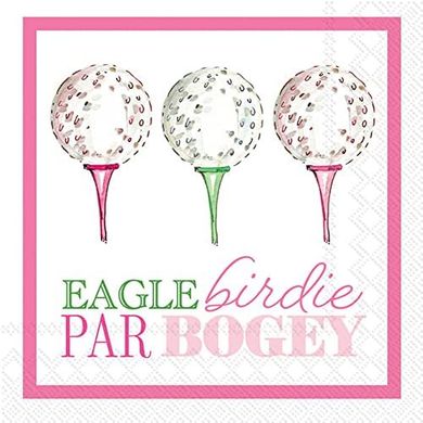Rosanne Beck Eagle Birdie Par Cocktail Napkins (20, 5x5")
