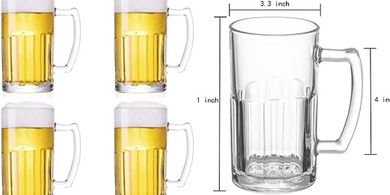 20-ounce Heavy Beer Mugs (4-pack)
