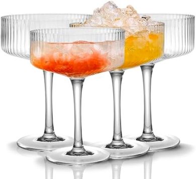 Vintage Coupe Cocktail Glasses (4-piece set, 10 oz)