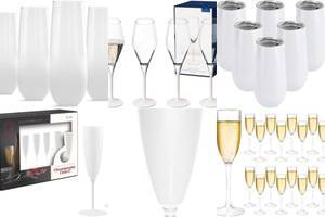6 Stunning White Champagne Flutes You'll Love