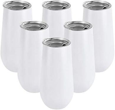 Lifecapido Insulated Champagne Flutes: Reusable, Unbreakable, Gift-Ready