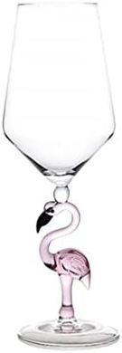 Pink Flamingo Cocktail Glasses: Martini & Wine, 17.6 oz
