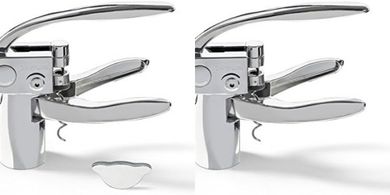 Vinturi Lever Wine Opener with Foil Cutter (Silver)