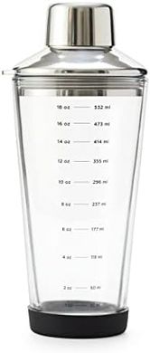 Rabbit 18 oz Cocktail Shaker with Jigger & Strainer