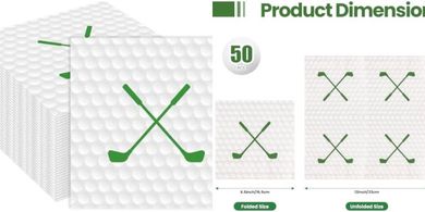 Golf Party Napkins: 50 Disposable, 13" Luncheon Napkins
