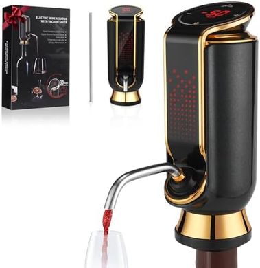 Luxury 4-in-1 Electric Wine Aerator & Preserver with LED Display
