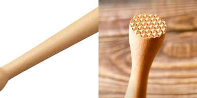 Premium 10-Inch Wooden Cocktail Muddler for Home & Bar
