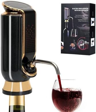 Electric Wine Aerator, Dispenser, & Preserver: Enhances Taste, Aroma, & Freshness
