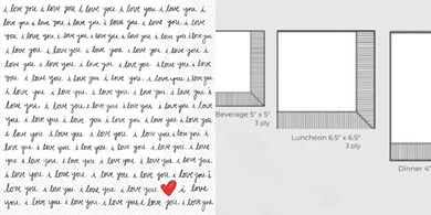 Boston International Heart Cocktail Napkins (3-ply, 20 count)
