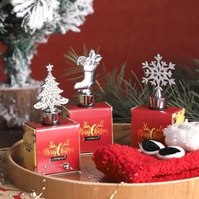 6 Christmas Wine Stoppers: Party Favors & Decorations
