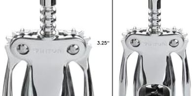 Vinturi Wing Corkscrew: Built-in Bottle Opener (Silver)