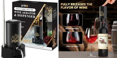 Rechargeable Wine Aerator & Dispenser with Storage

